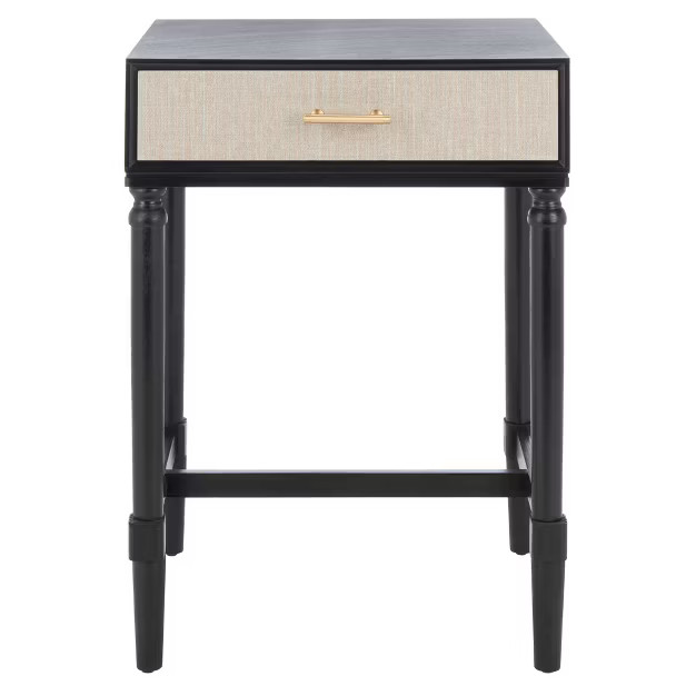 Estella 1 Drawer Accent Table Black - Safavieh | Target