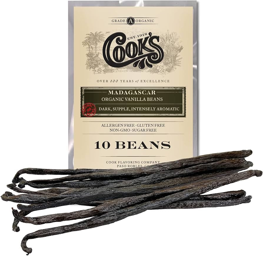 10 Organic Madagascar Whole Vanilla Beans, Grade A Vanilla Pods, Premium Vanilla Beans for Making... | Amazon (US)