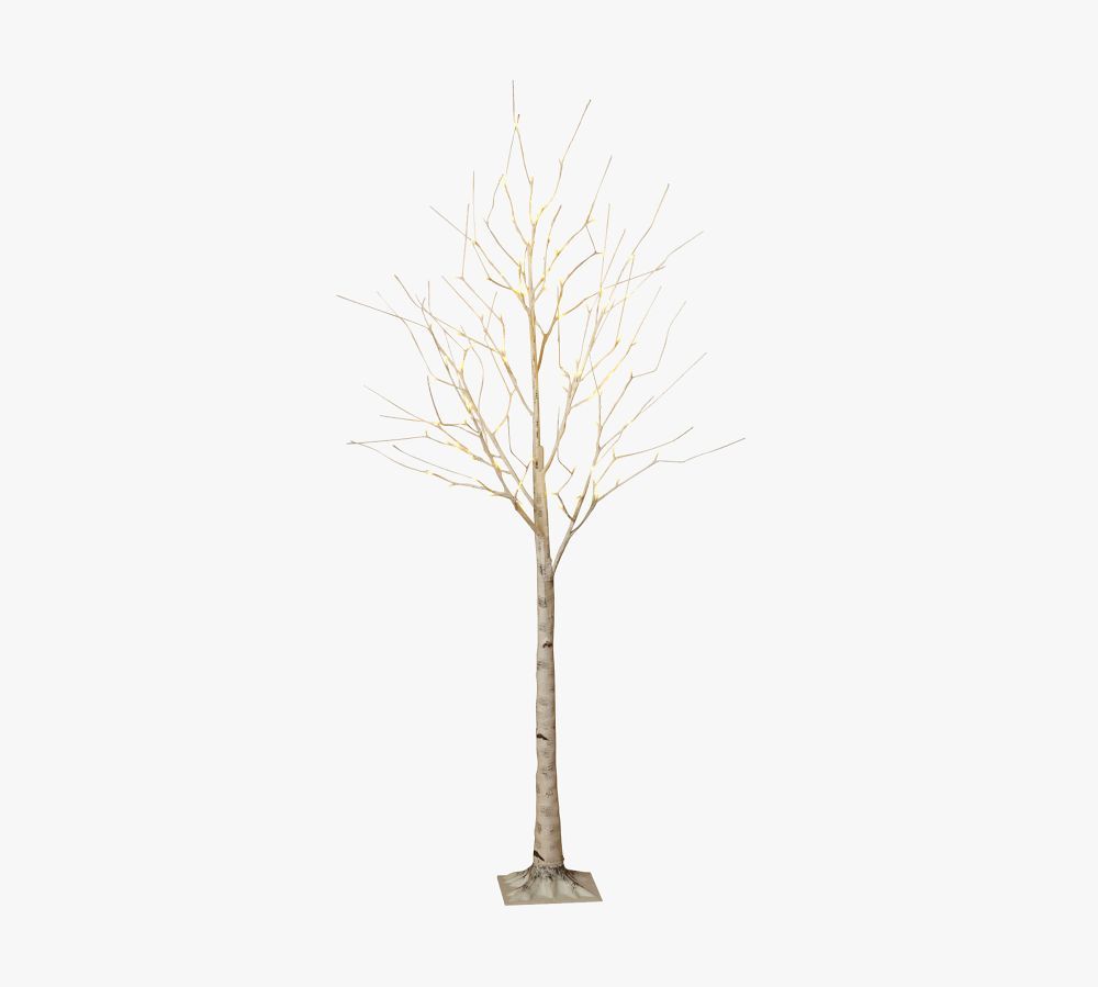 Light Up LED Faux White Birch Trees | Pottery Barn (US)