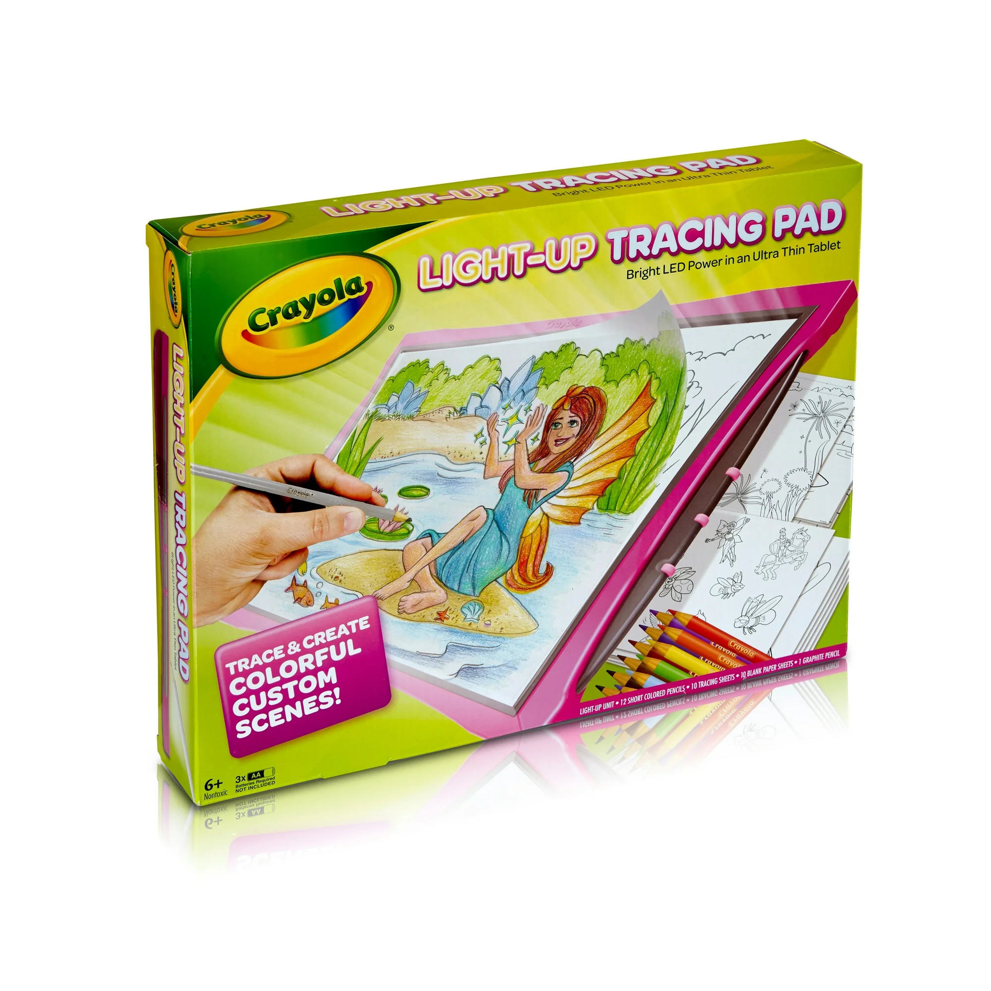 Crayola Light-up Tracing Pad Pink, Gifts for Unisex Child, Ages 6, 7, 8, 9 | Walmart (US)