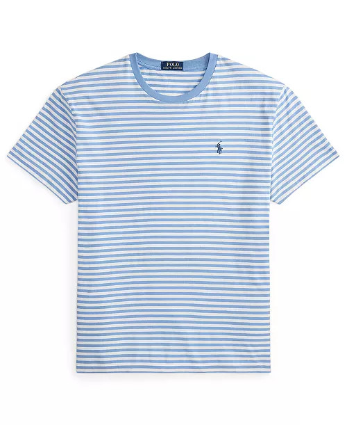 Men's Classic-Fit Striped Cotton Jersey T-Shirt | Macy's