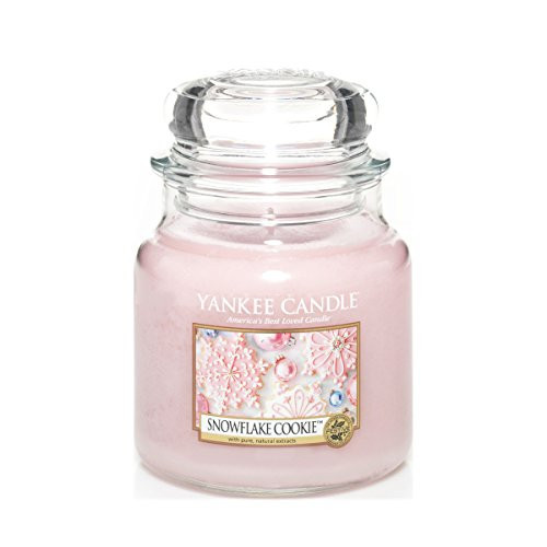 Yankee Candle Snowflake Cookie, Medium Jar Candle | Amazon (UK)