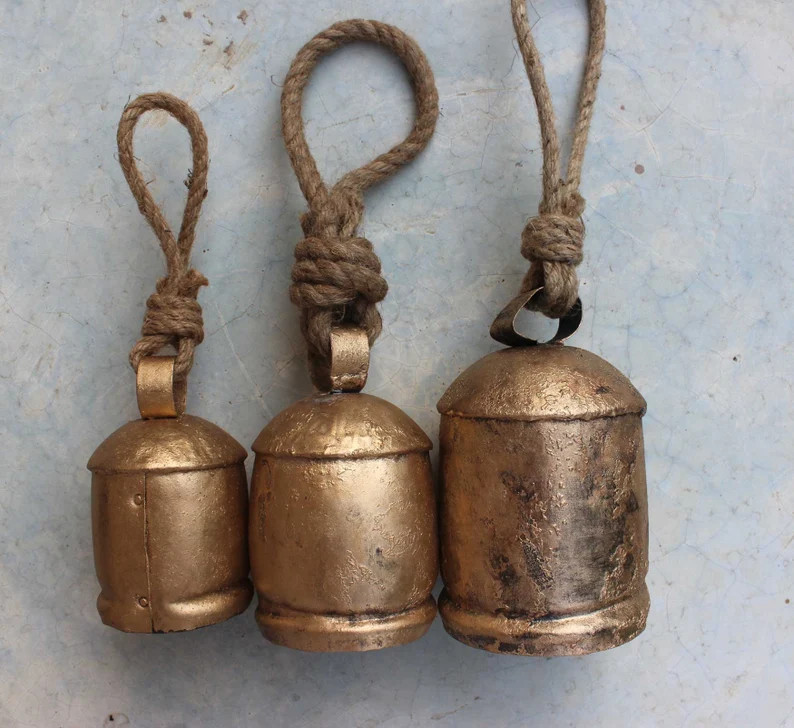 Recycled Iron Tin Cow Bells 3 Pieces Set Size 4  | Etsy | Etsy (US)