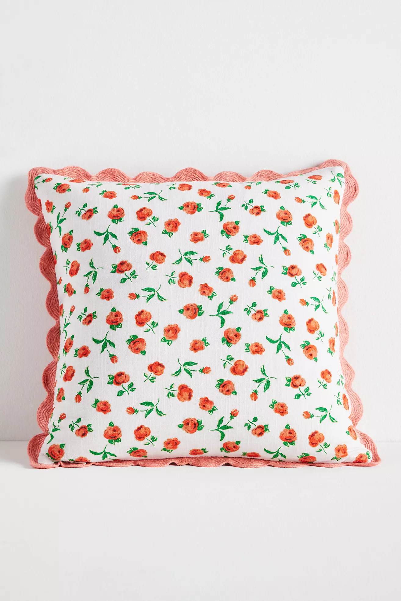 Valentine's Day Cotton Embroidered Novelty Text Pillow | Anthropologie (US)