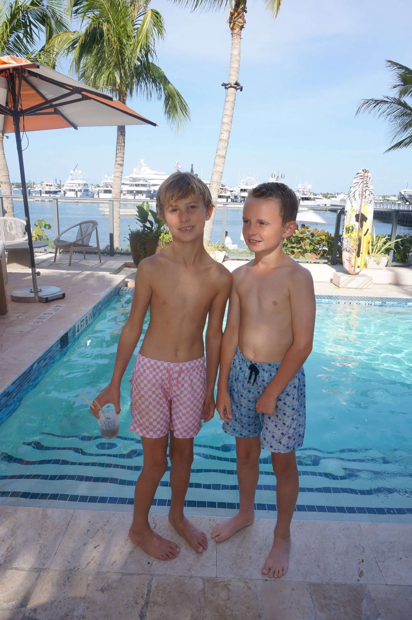 pool day with the boys! sharing similar swimwear with fun gingham print and turtle designs 💦☀️

#LTKStyleTip #LTKKids #LTKSeasonal