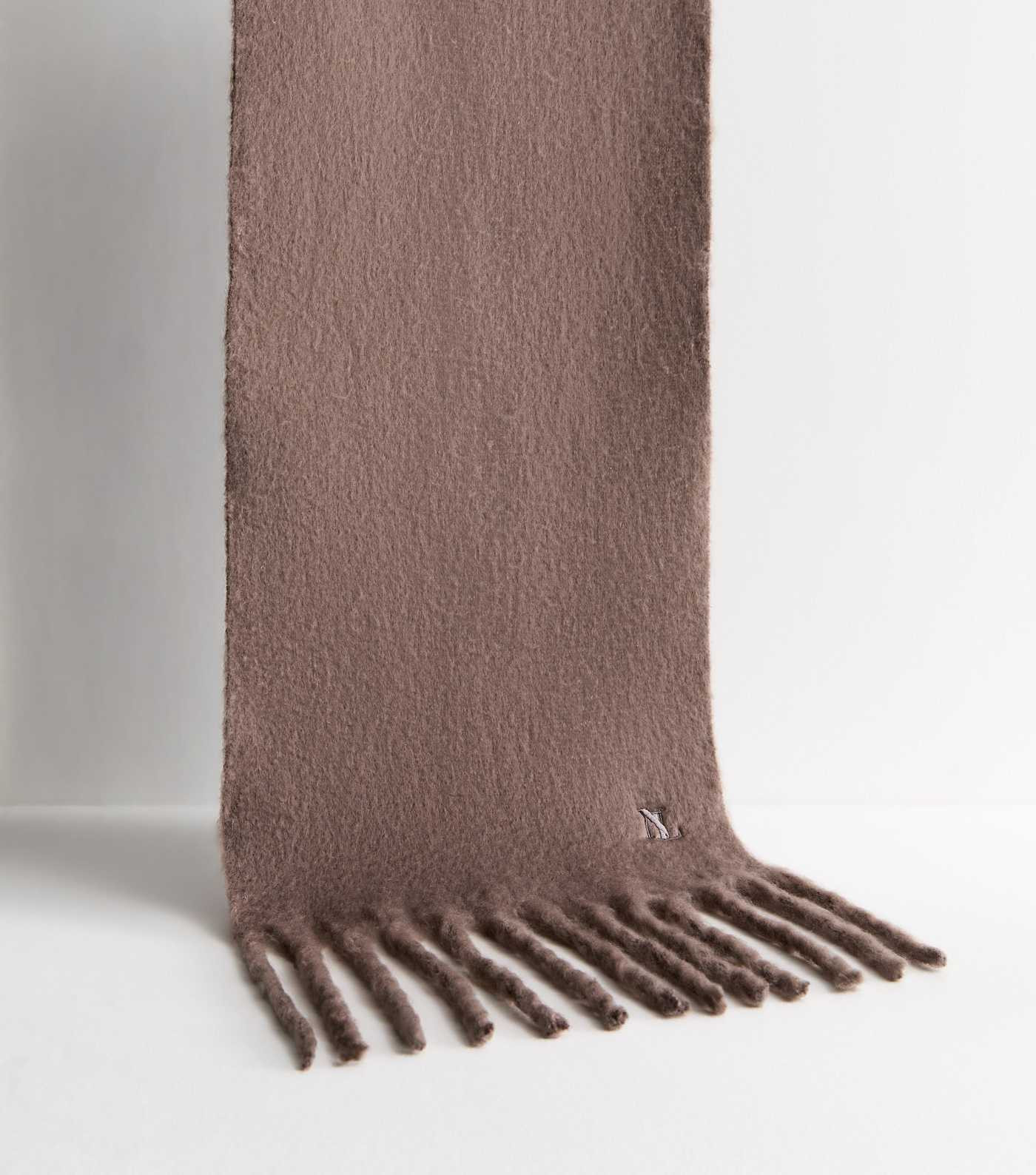 Mink Heavyweight Logo Embroidered Scarf
						
						Add to Saved Items
						Remove from Saved I... | New Look (UK)