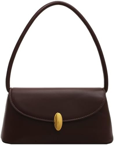 Retro Shoulder Bag for Women, Leather Small Tote Handbag Hobo Cute Clutch Shoulder Purse, Vantage... | Amazon (US)