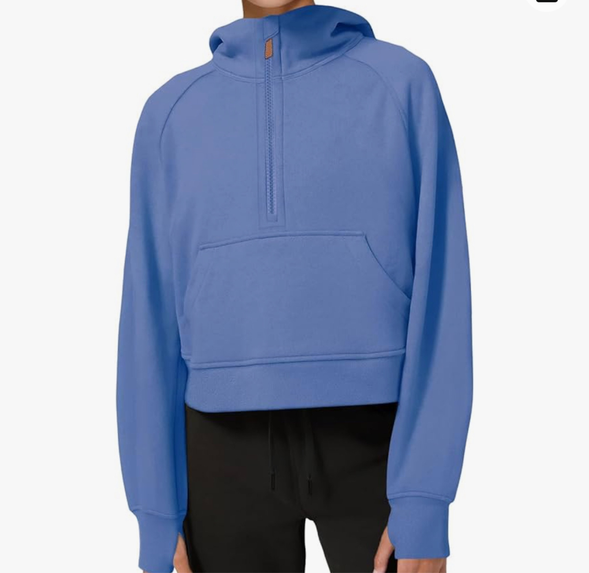 My favorite lulu dupe! Such good quality! So soft. I have it in so many colors! Cropped fit, I sized up to a large! 

#LTKfindsunder100 #LTKfitness #LTKSeasonal