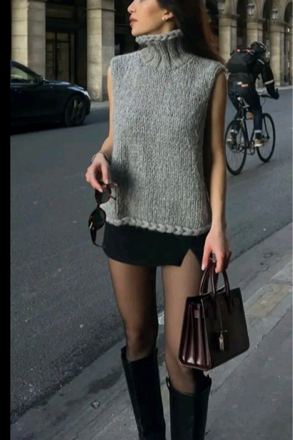 Summer/fall outfit !
Black skirt, casual/ dressy top, black boots, black bag, sunglasses 

Date night outfit, ootd, casual outfit , cute, dressy outfit , 

#LTKitbag #LTKshoecrush #LTKstyletip