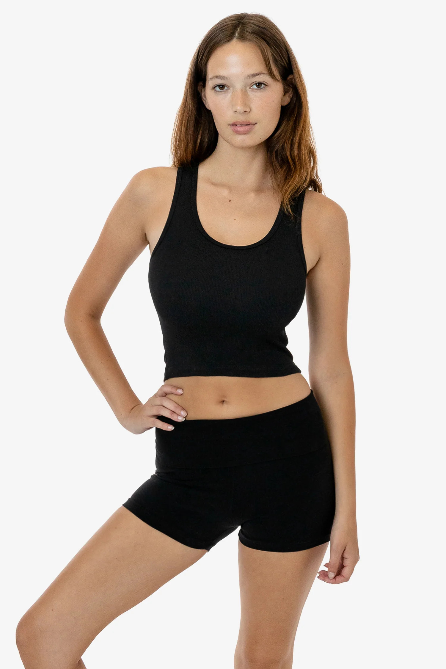 3380GD - Cotton Spandex 2x1 Rib Crop Tank | Los Angeles Apparel