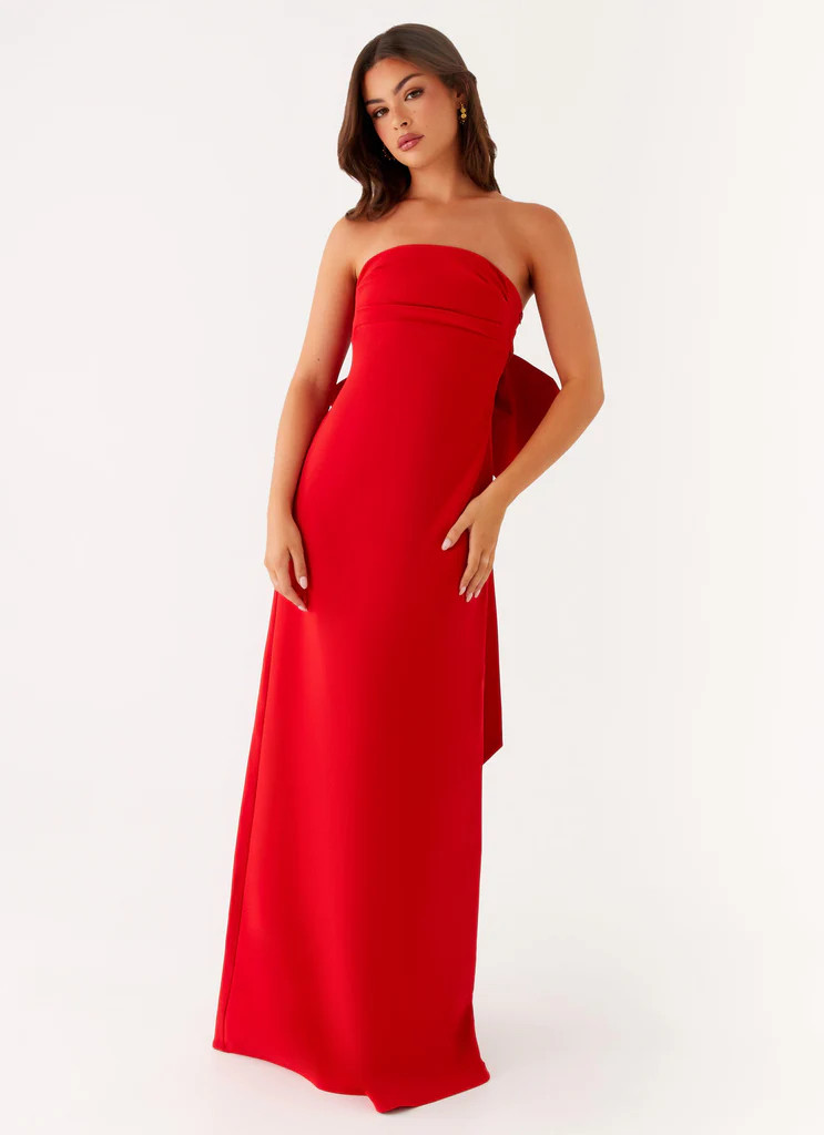 Meredith Maxi Dress - Red | Peppermayo (Global)