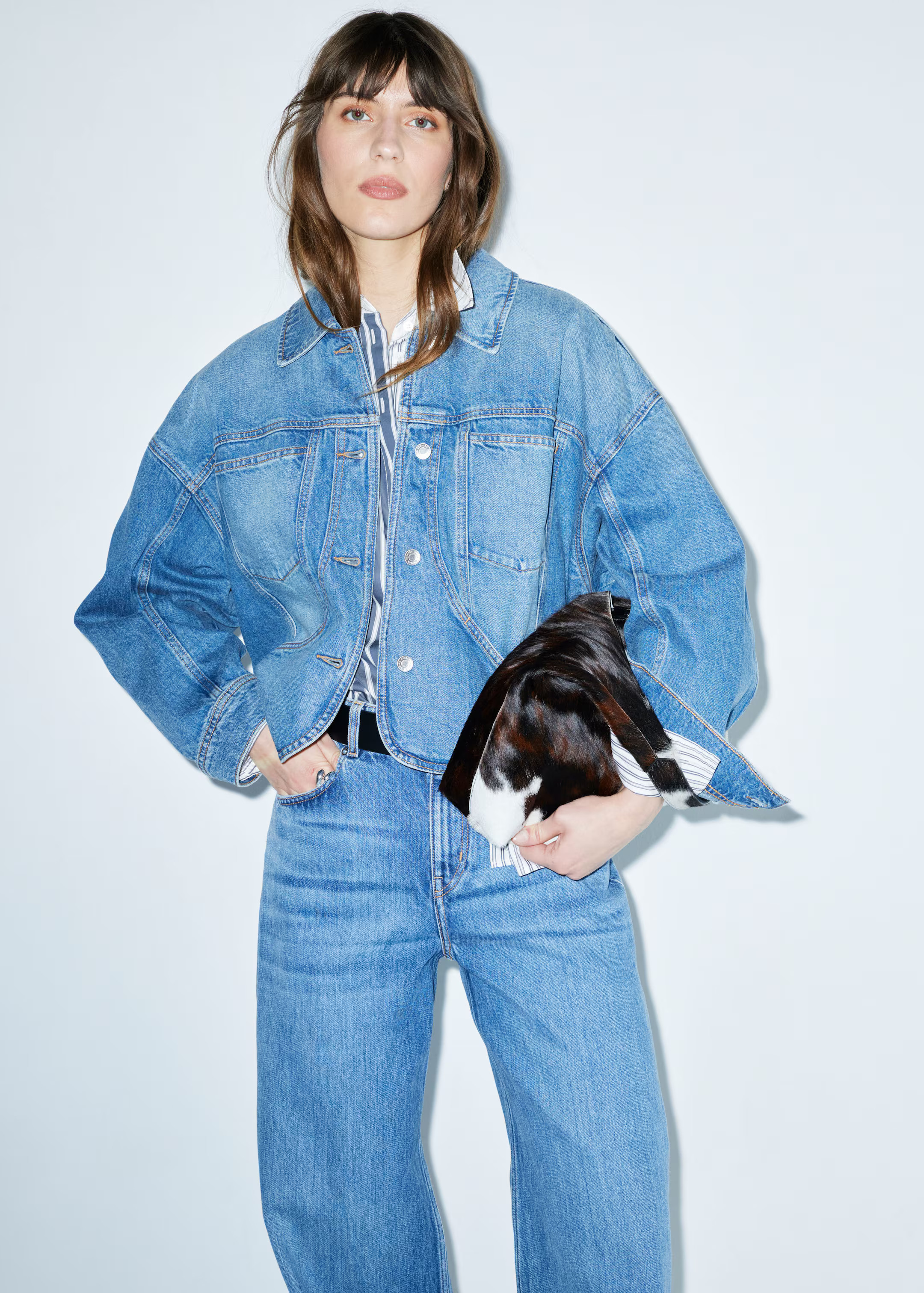 Boxy Denim Jacket - Washed Blue - Jackets - & Other Stories GB | & Other Stories UK
