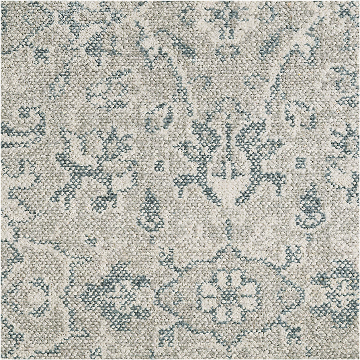 Geneva Performance Traditional Blue Handknotted Area Rug 12'x15' | Crate & Barrel | Crate & Barrel