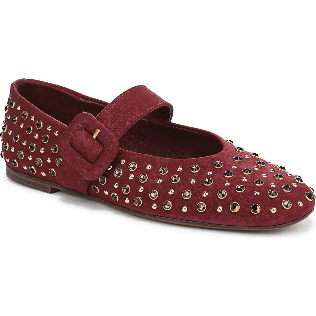 Circus NY by Sam Edelman Blaire Studded Mary Jane Flat in Chianti at Nordstrom Rack, Size 8 | Nordstrom Rack