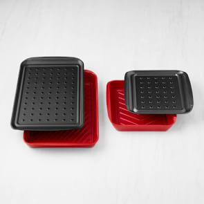 Williams Sonoma Palermo 4-Piece Grill Marinade & Prep Tray Set | Williams-Sonoma