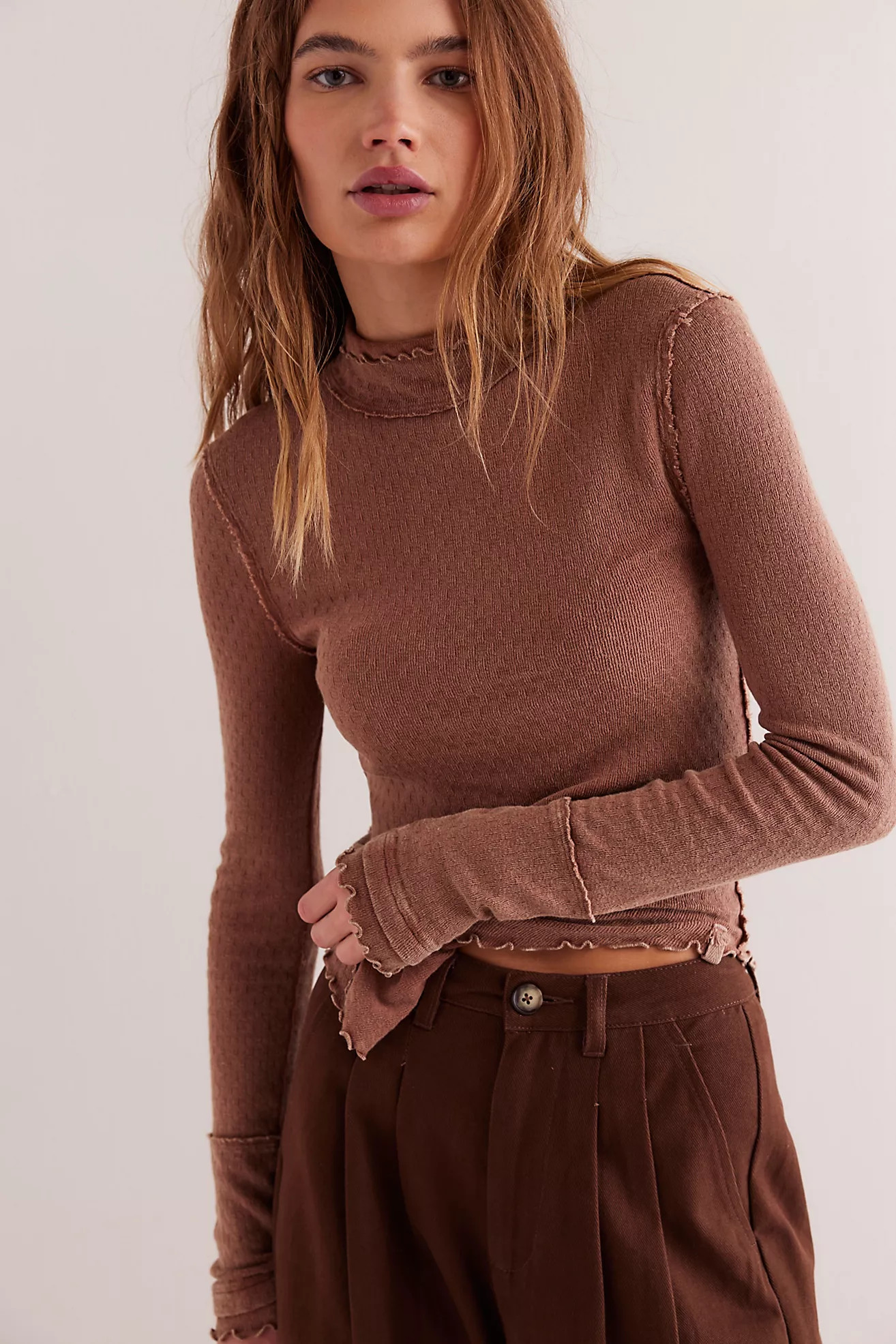 We The Free Sara Pointelle Turtleneck | Free People (Global - UK&FR Excluded)