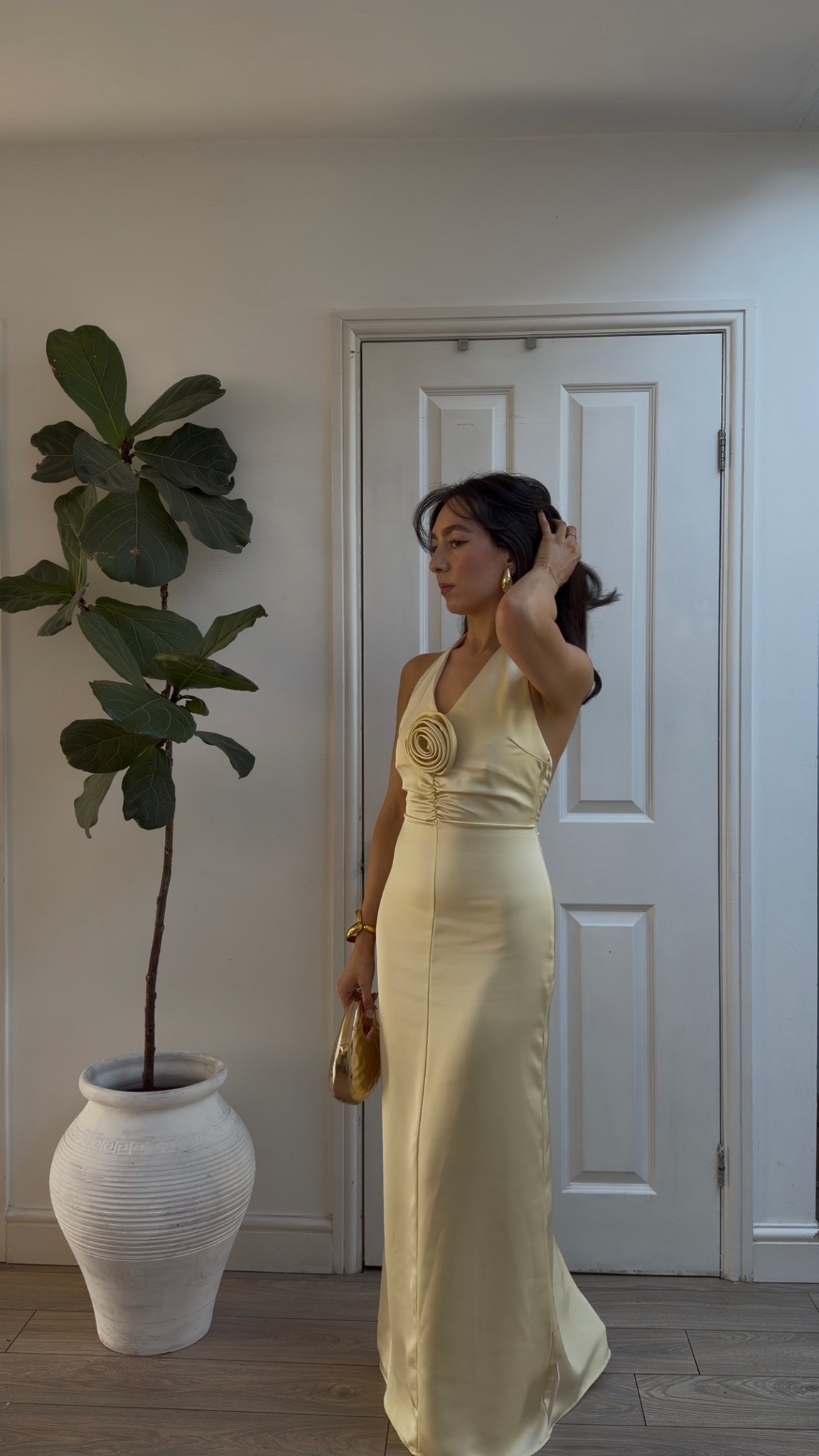 Wedding guest dress inspo, yellow dress, satin dress, halterneck dress, butter yellow, maxi dress, pretty lavish

#LTKwedding #LTKuk #LTKdresses