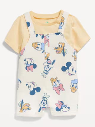 Disney© Short-Sleeve T-Shirt and Shortalls Set for Baby | Old Navy (US)