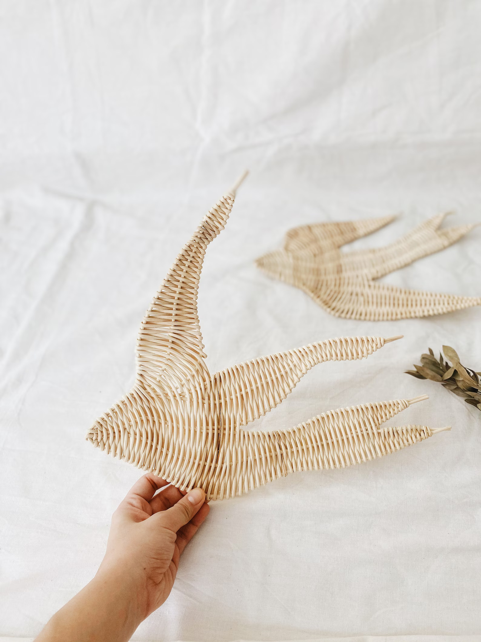 Set of 2 Swallow Bird Rattan Decoration Shelf Decoration | Etsy | Etsy (US)