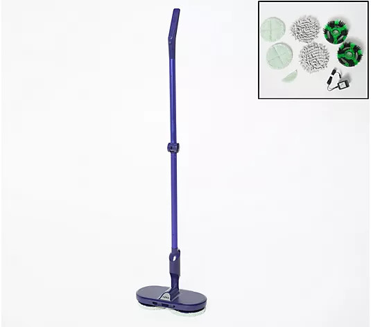 TEKO Hover Scrubber Electric Indoor/Outdoor Cordless Mop - QVC.com | QVC