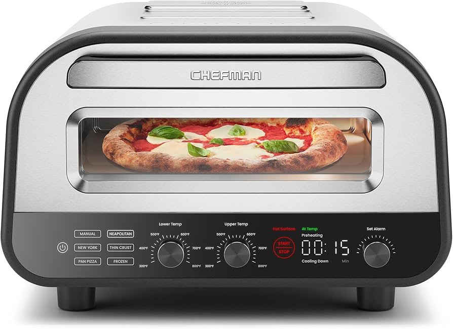 CHEFMAN Indoor Pizza Oven - Makes 12 Inch Pizzas in Minutes, Heats up to 800°F - Countertop Elec... | Amazon (US)