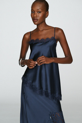 Tansy Satin and Lace Cami | Anthropologie (US)