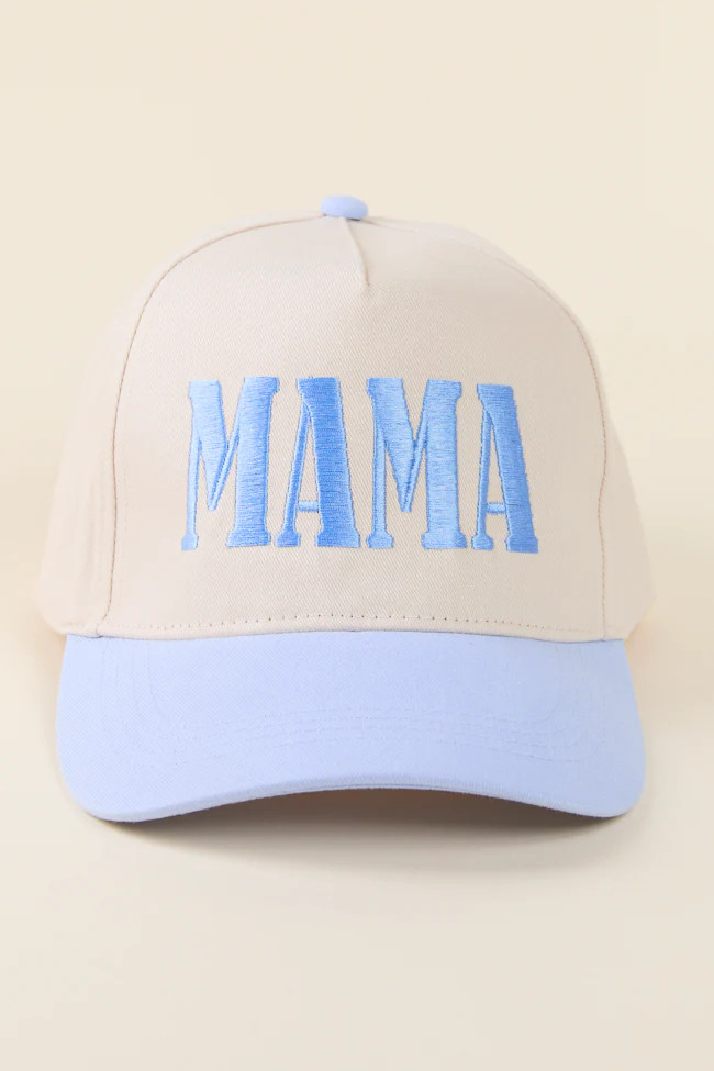 Mama Blue Trucker Hat | Pink Lily