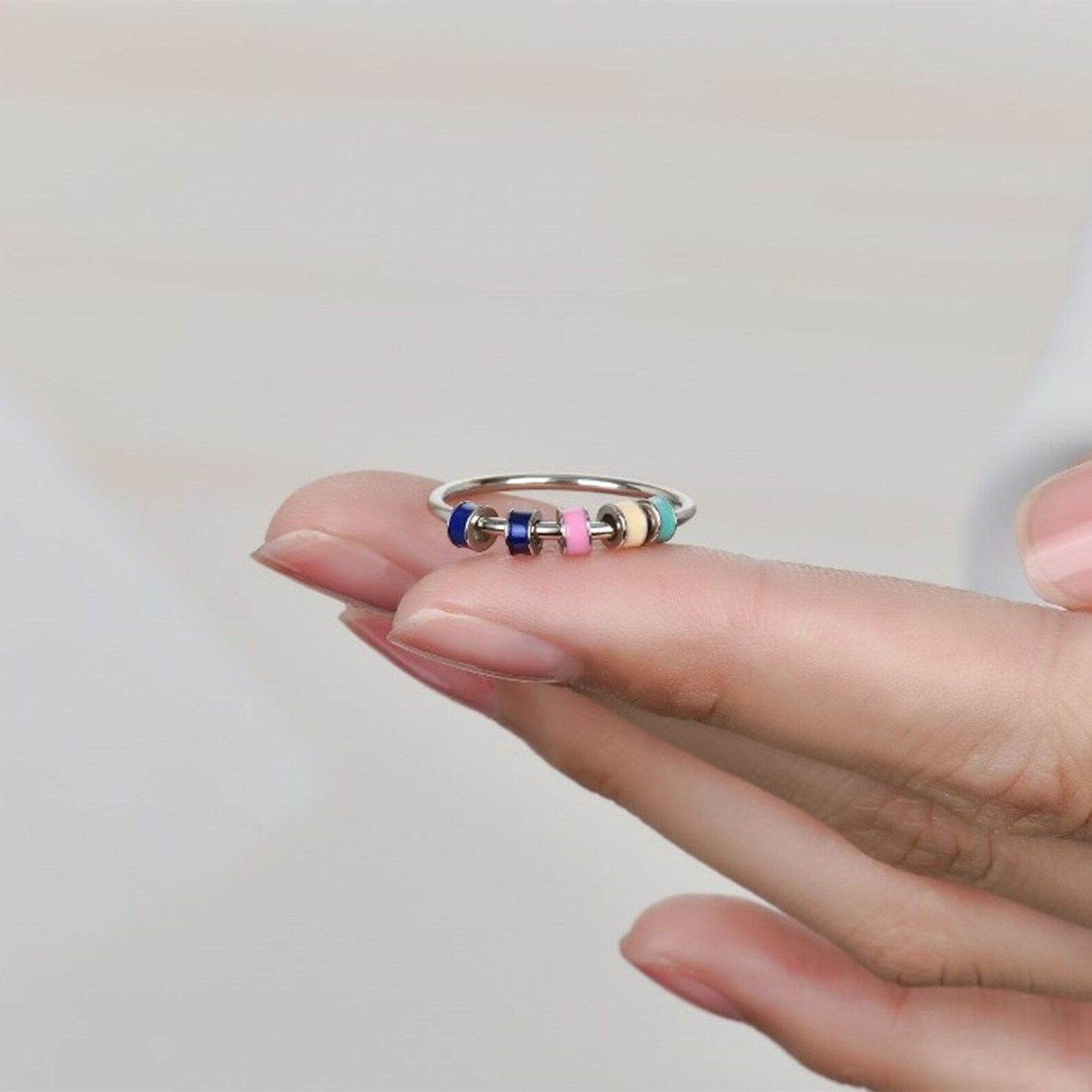 For Daughter Enamel Fidget Ring fashion Romanticist Ring  - Etsy | Etsy (US)