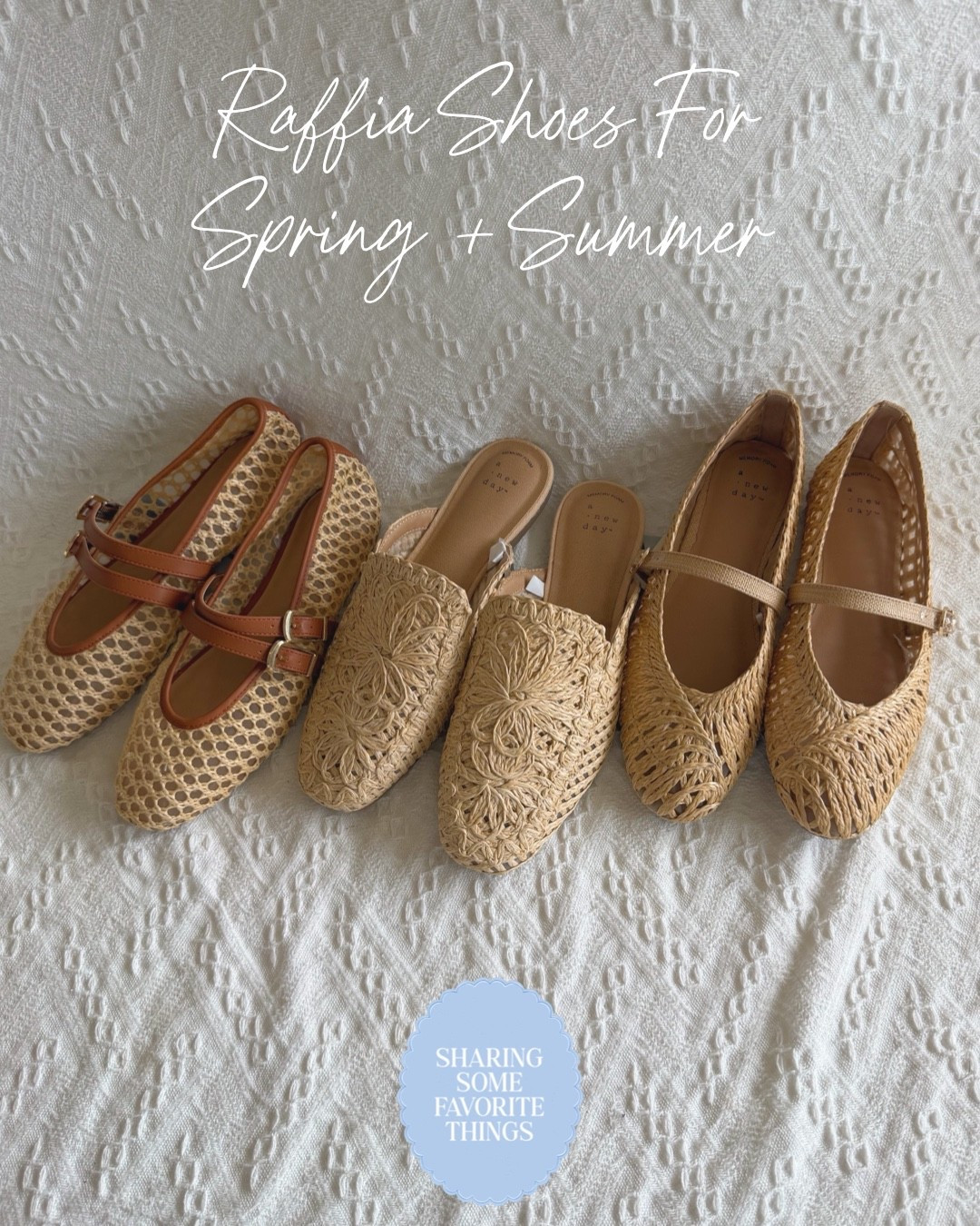 Raffia shoes for spring and summer are always a yes!!! ☀️👡🌿

I love the texture and neutral look of raffia, it goes with everything and instantly makes an outfit feel a little more warm-weather ready!!! These styles are all so cute and perfect for spring and summer outfits!! 🌷🌸☀️

The best part… every pair is $40 and under right now *sale and marked down price for online purchases* 🎉 Such a good look for less because they give major designer vibes but at a fraction of the price 👏🏼👏🏼👏🏼

Sharing my favorites so you can grab them before they sell out! ✨ 

#shoe #shoes #ladiesshoes #momfit #ootd #ladiesstyle #ladieswear #espadrille #maryjanes #mules #raffia #flats #classic #classicstyle #preppy #preppystyle #timeless #timelessstyle #grandmillenial #grandmillenialstyle #spring #springstyle #springshoes #summer #summerstyle #summershoes #workwear #workoutfit #momoutfit #momfit #travel #travelstyle #travelshoes #sale #salealert #majorsale #deal #dealoftheday #LTKSpringSale

#LTKSaleAlert #LTKmomlife #LTKootd