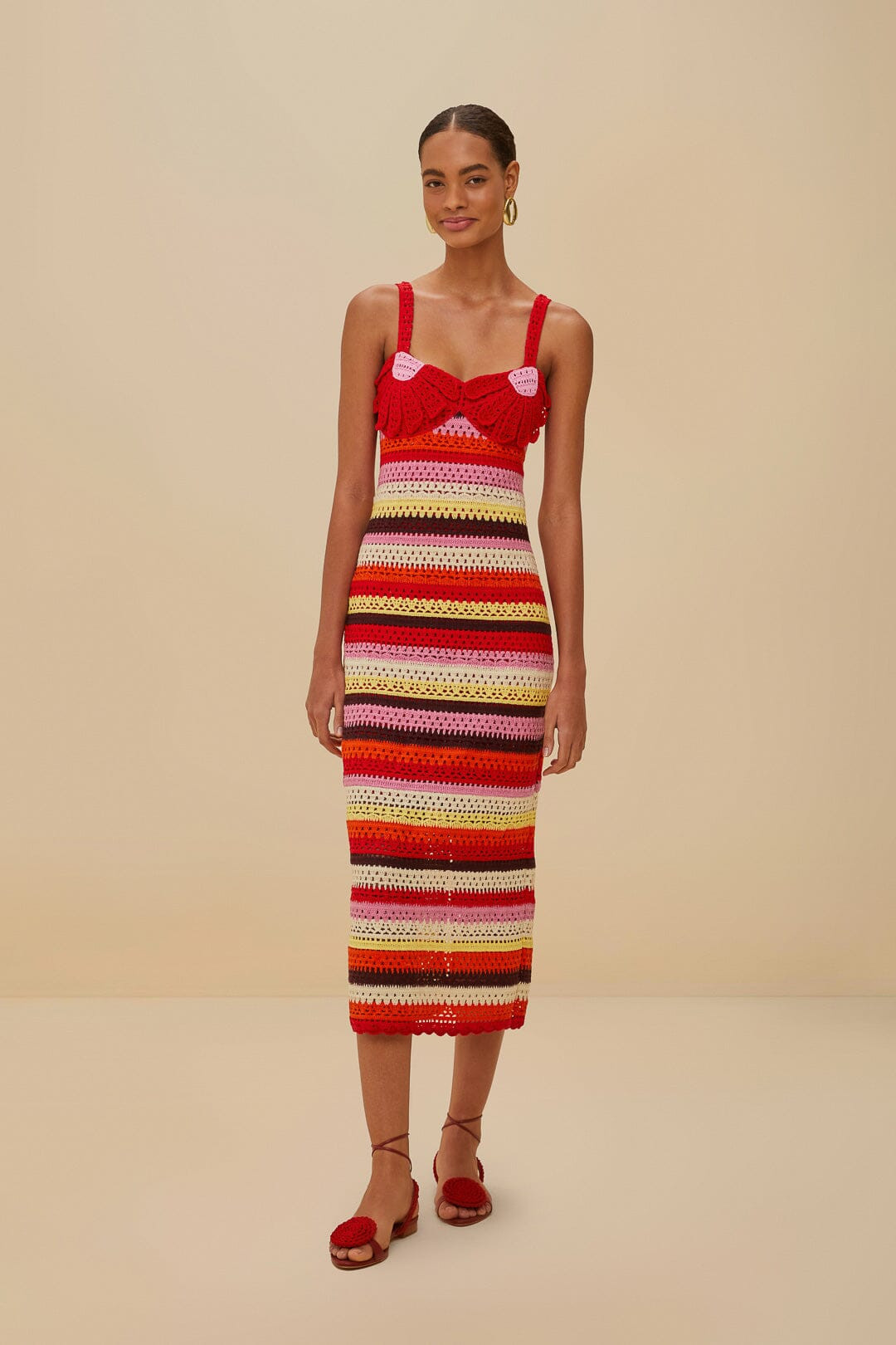 Colorful Flower Crochet Dress | FarmRio (US)