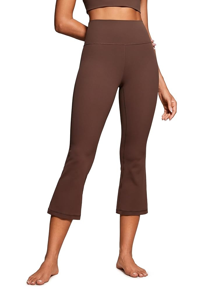 CRZ YOGA Womens Butterluxe High Waisted Flare Capris Leggings 23" - Bootcut Yoga Pants Cropped Lo... | Amazon (US)