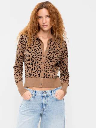 SoSoft Cotton Crew-Neck Cardigan Sweater | Old Navy (US)