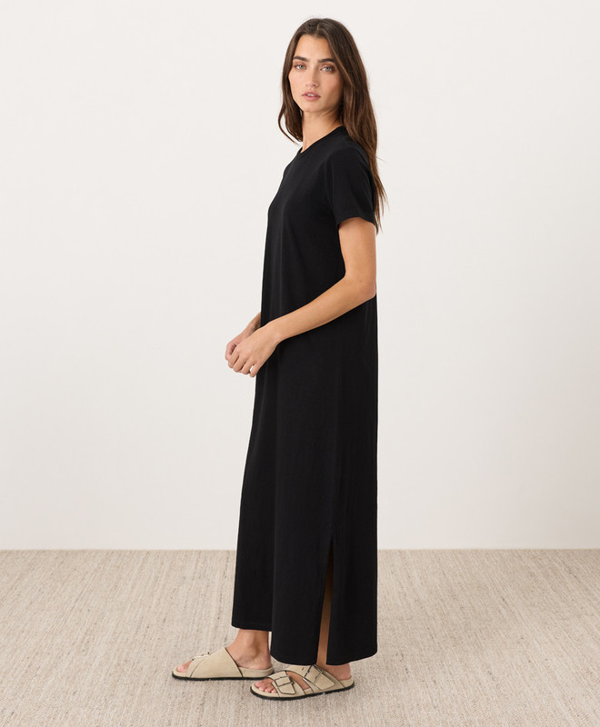 Organic Soft-Slub Essential Easy Tee Maxi Dress | Pact Apparel