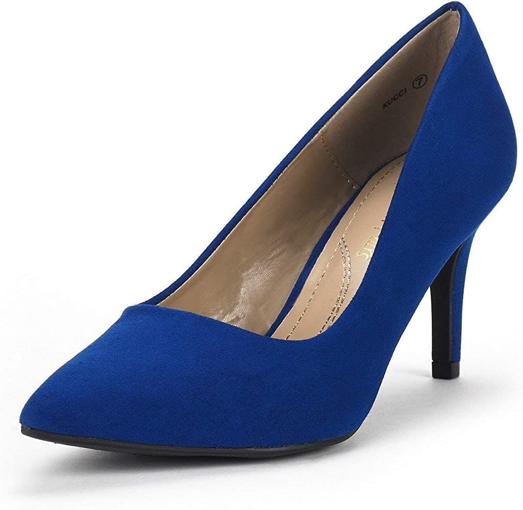 DREAM PAIRS Women's Classic Fashion Pointed Toe High Heel Dress Pumps Shoes | Amazon (US)