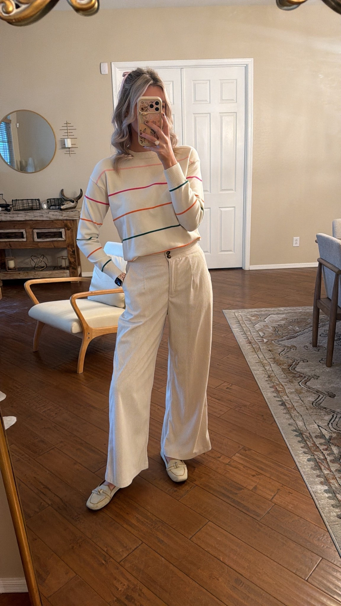 Comfortable colorful work outfit 🧡🩷💚

#LTKWorkwear #LTKdayinmylife #LTKootd