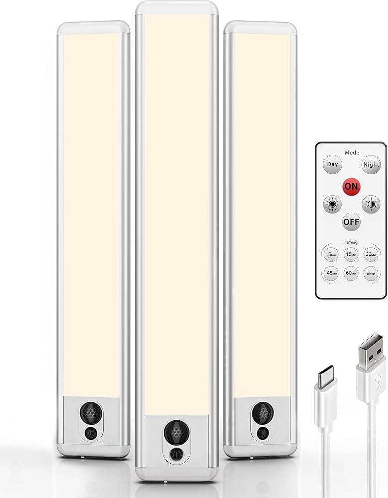 EZVALO Under Cabinet Lights, LED Closet Lights Wireless USB Charging, Motion Sensor Lighting Indo... | Amazon (US)