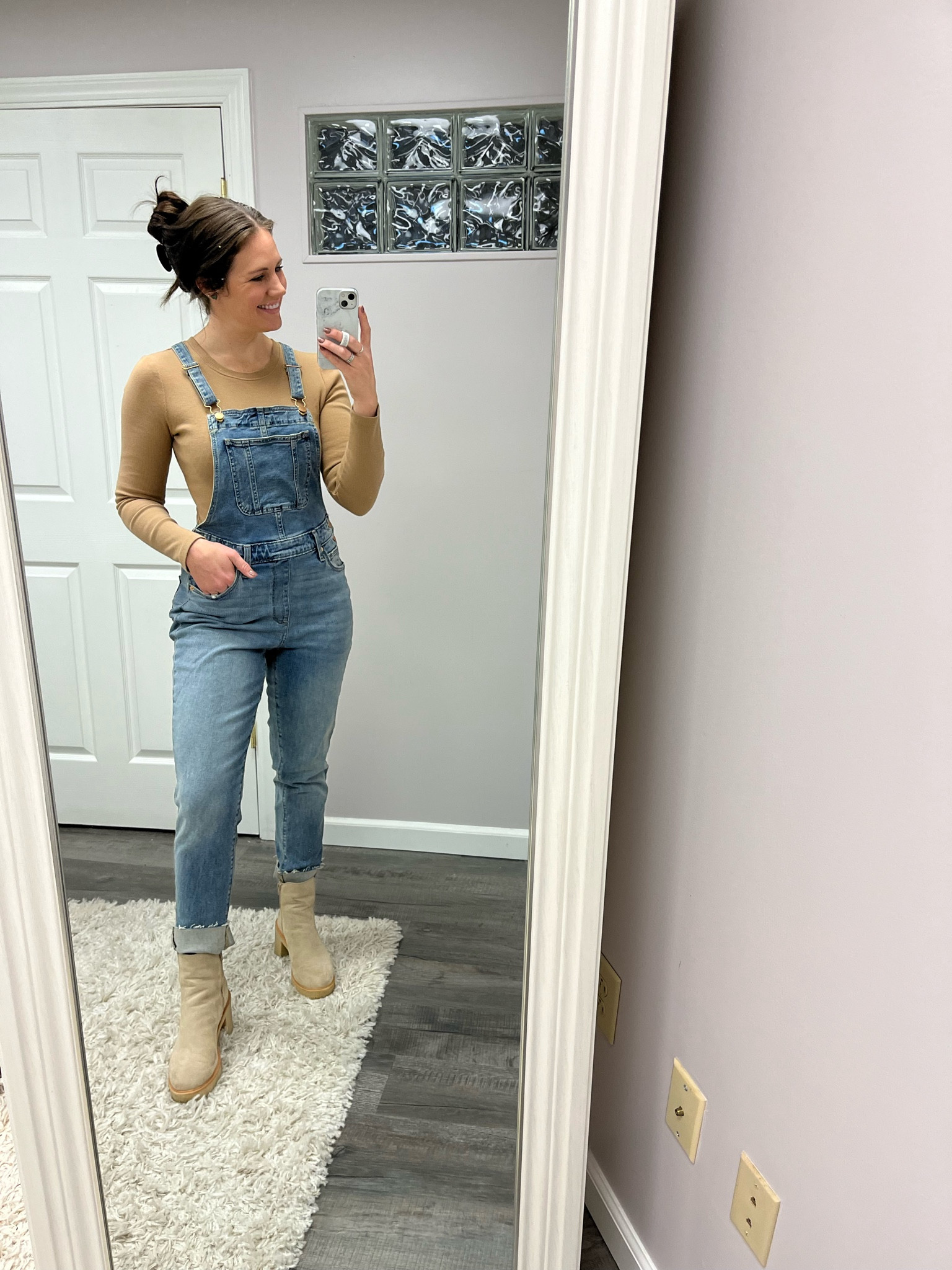 The cutest overalls! They go Perfectly with a bodysuit. 

#LTKshoecrush #LTKunder50 #LTKfit