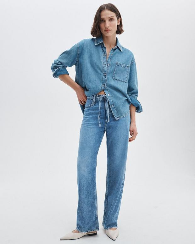 Buy Phoebe Drawstring Wide-Leg Jean for USD 288.00 | rag & bone | rag & bone