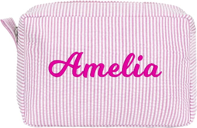 MT WORLD Makeup Bag Personalized Cosmetic Bag Cotton Bridesmaid Makeup Travel Bag Aesthetic Women... | Amazon (US)