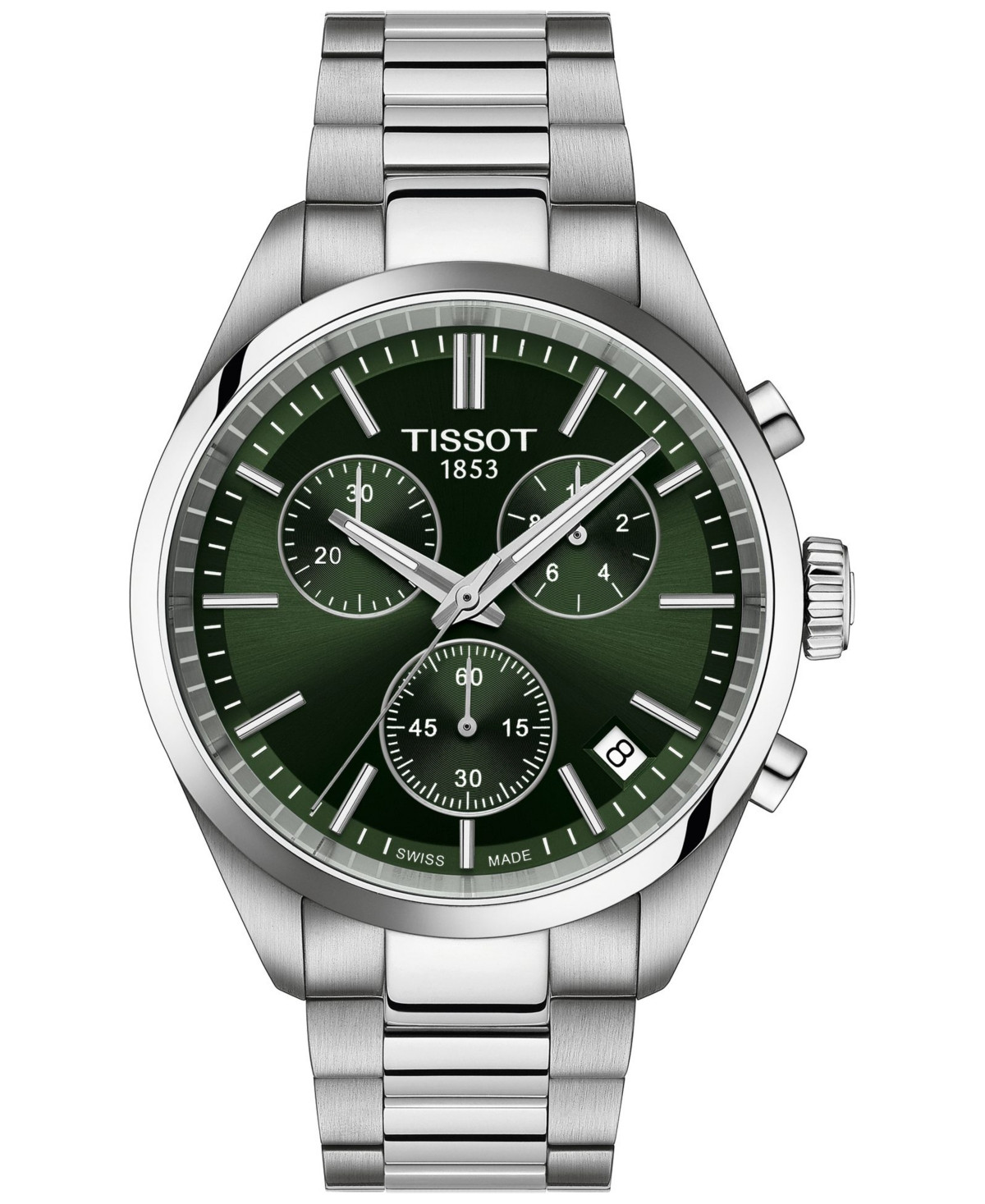 Tissot Men's Swiss Chronograph Pr 100 Stainless Steel Bracelet Watch 40mm | Macy's