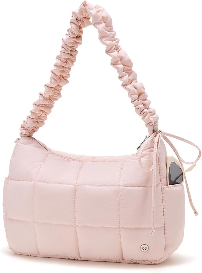 WESTBRONCO Medium Puffer Crossbody Bags for Women Nylon Shoulder Bag Quilted Hobo Bag Women's Han... | Amazon (US)