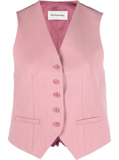 Frankie Shop Gelso Tailored Waistcoat - Farfetch | Farfetch Global