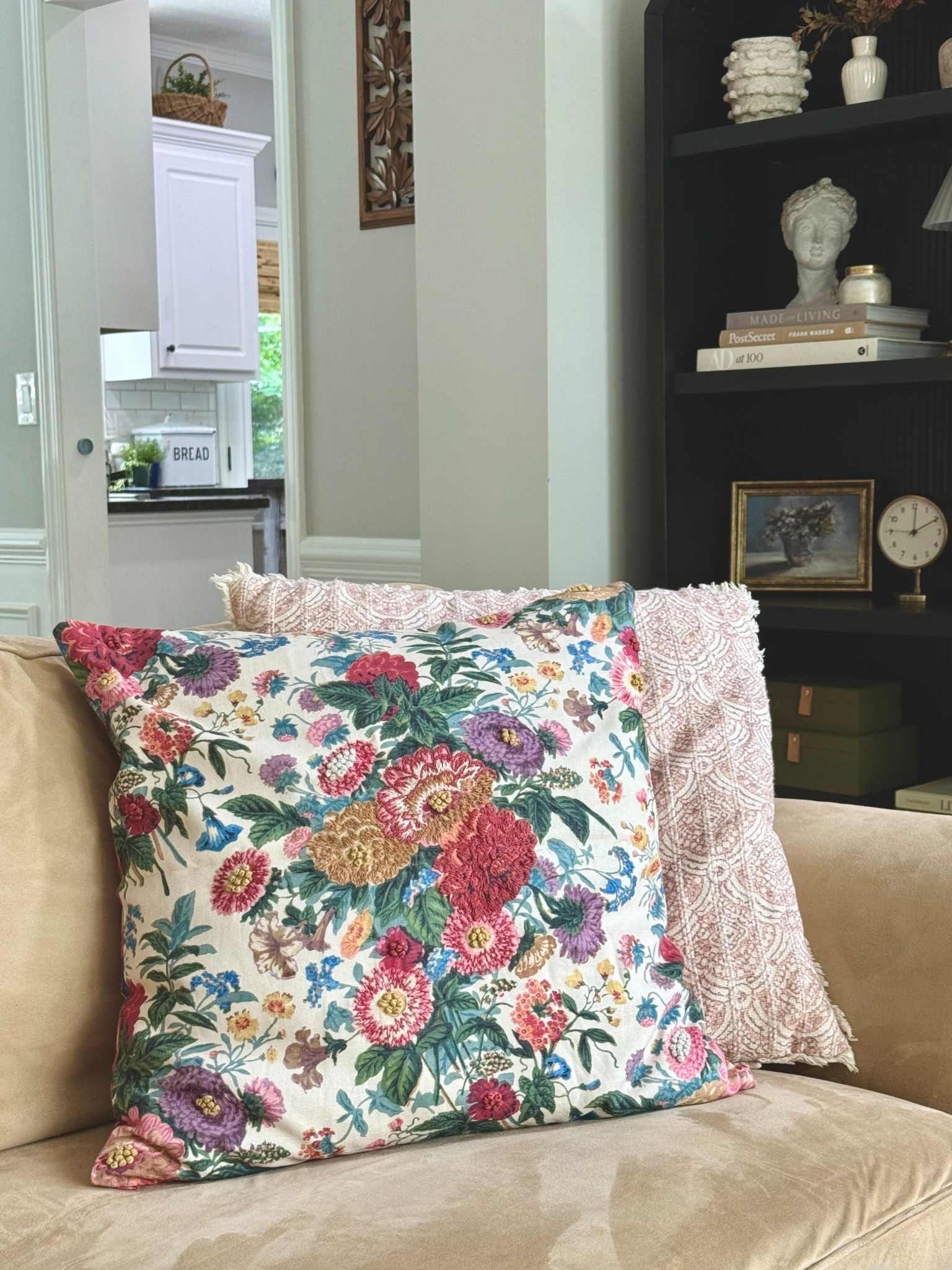 Spotted her in the window at Pottery Barn and it was love at first sight 😍🌸 This embroidered floral pillow brings color, charm, and texture to any neutral setup. Totally worth the “stop, gasp, and go inside” moment. Paired it with a blush lace-textured pillow for that layered, collected look I love!

🔗 Linked this beauty + some coordinating styles in my LTK!

#BeccaFritzFinds #LTKhome #PotteryBarnStyle #CottagecoreVibes #PillowPerfection #FloralDecor #NeutralWithAPop

#LTKFindsUnder100 #LTKSaleAlert