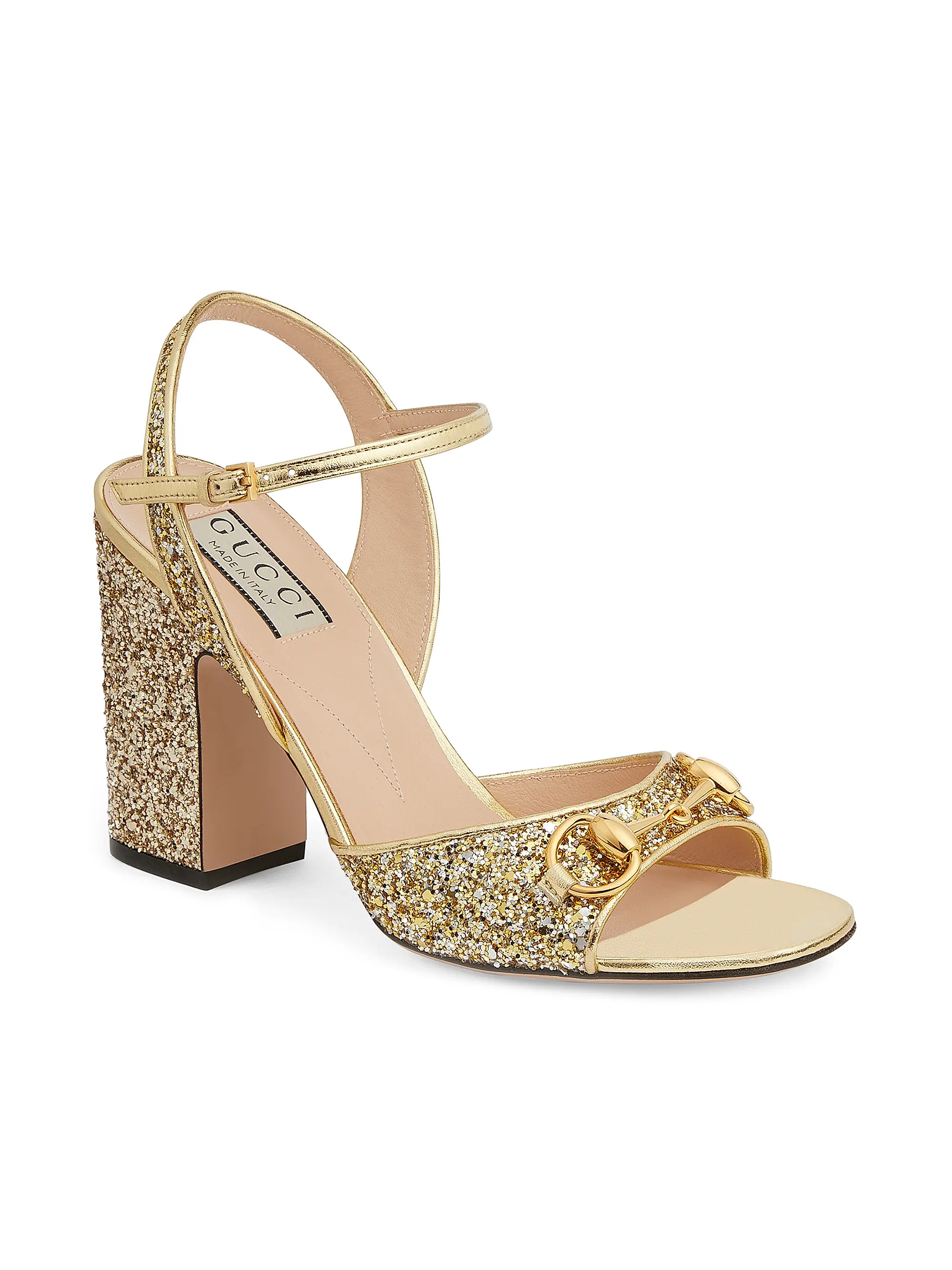 Lady Horsebit 89MM Crystal-Embellished Pumps | Saks Fifth Avenue
