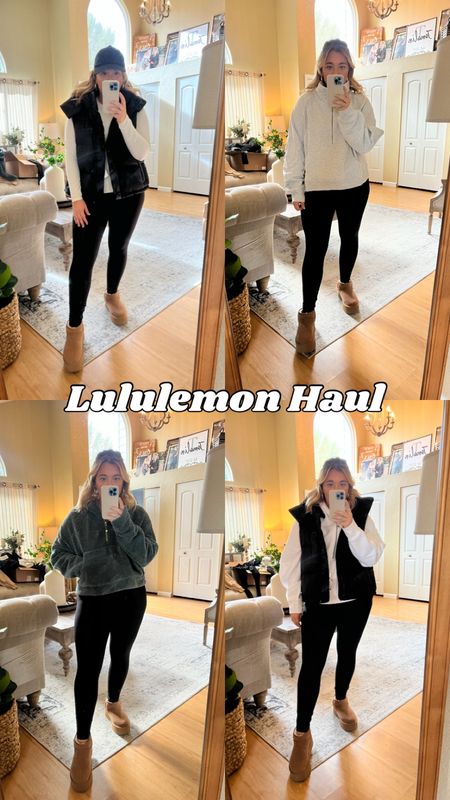 Midsize lululemon haul. Wearing size 12, 25” in all leggings. I’m 5’4 for height reference. I’m wearing size XL/XXL in the scubas. TTS in the vest size L.

#LTKfindsunder100 #LTKfitness #LTKmidsize