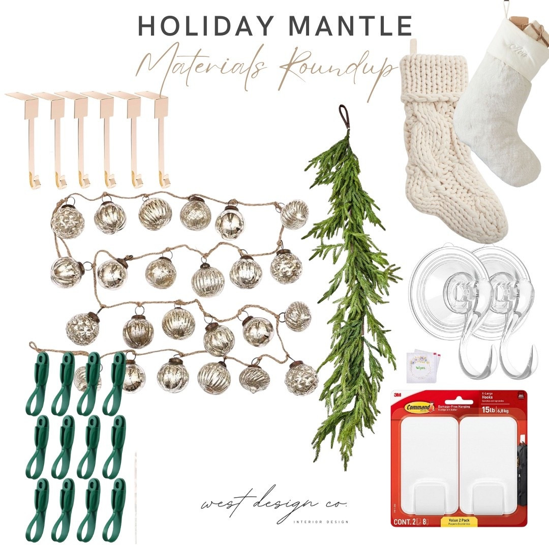 Everything you need for the perfect holiday mantle - gathered in one spot. 

#holidaymantle #holidaydecor

#LTKSeasonal #LTKHoliday