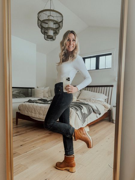 I found a link for my shearling boot clogs, and they are 40% off today. 

I never say run, but…run! 
Winter outfit linked as well. 🖤
My favorite black jeans. 

#LTKshoecrush #LTKover40 #LTKMostLoved