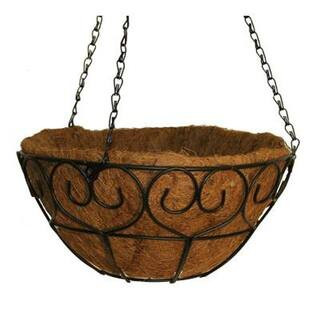 16 in. Metal Scroll-Heart Coco Basket | The Home Depot