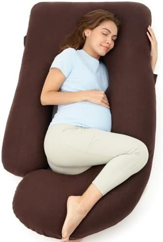 Momcozy Pregnancy Pillows for Sleeping, U Shaped Full Body Maternity Pillow for Side Sleeping - Supp | Amazon (US)