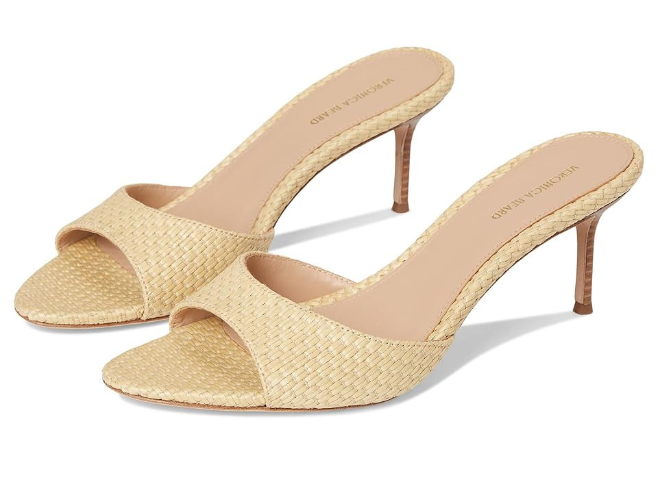 Veronica Beard Tia Women's Wedge Shoes Beige Faux Raffia : 6.5 M, Leather | Zappos